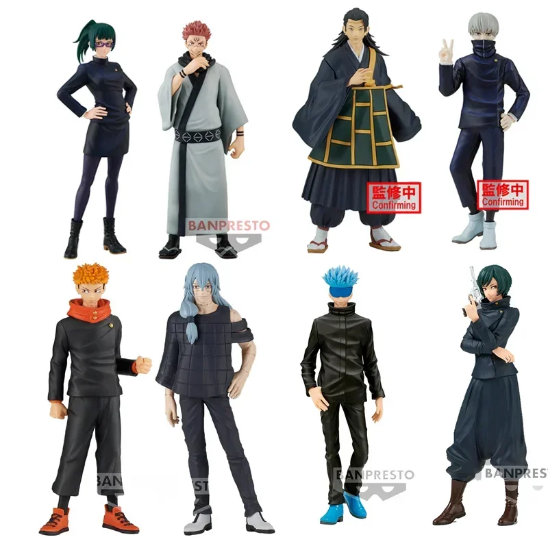 Banpresto Original Jujutsu Kaisen Inumaki Toge Itadori Yuji Zenin Maki Anime Action Figure Toys For Boys Children Birthday Gifts