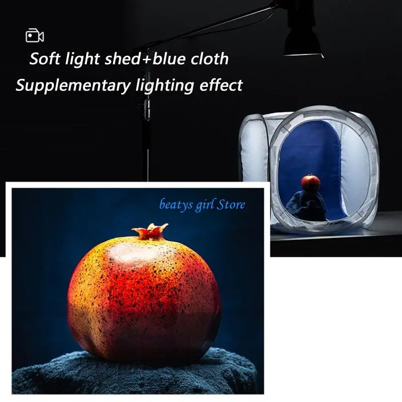 

C7AB 30cm Special Circular Light Shed Light Box Folding Studio Photography Light Shed For Jewelry Cosmetics Accessories
