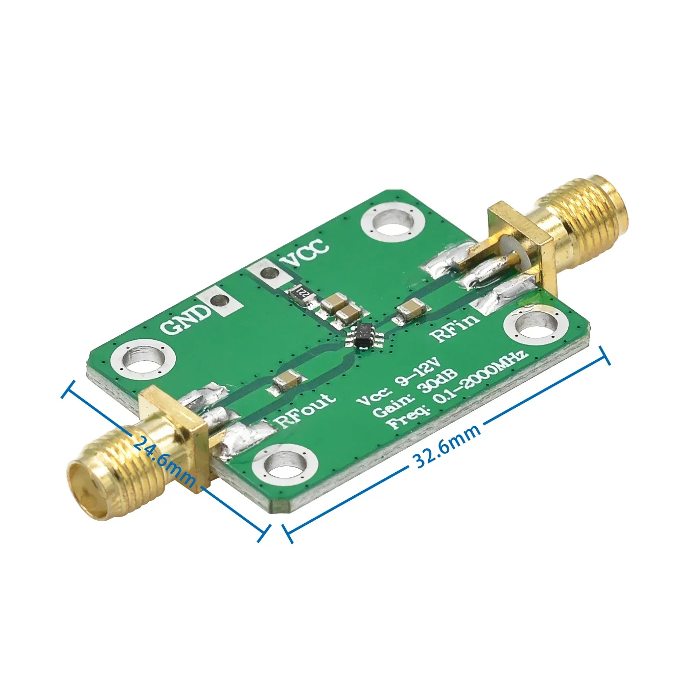 New Arrival 0.1-2000MHz RF wideband amplifier gain 30dB low-noise amplifier LNA