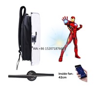 Small Size 42cm Hologram Backpack with Lifelike 3D Holographic Display Portable Education Equipment and Fan WiFi Access