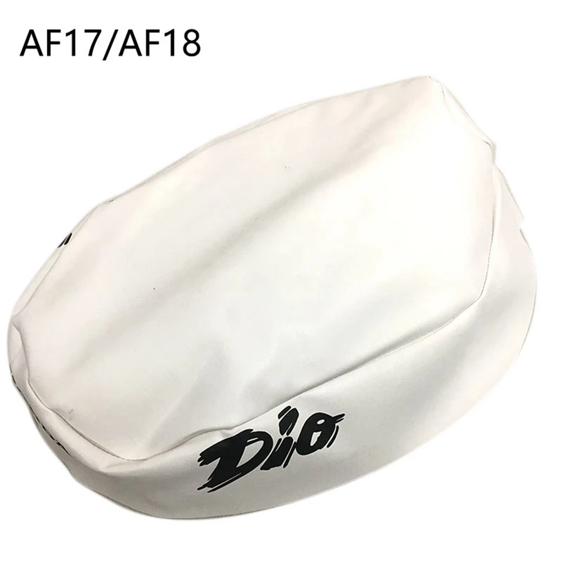 2X Motorcycle Seat Cover Imitation Leather Seat Cover For Honda DIO AF17/AF18 Motorcycle Modification White & Black