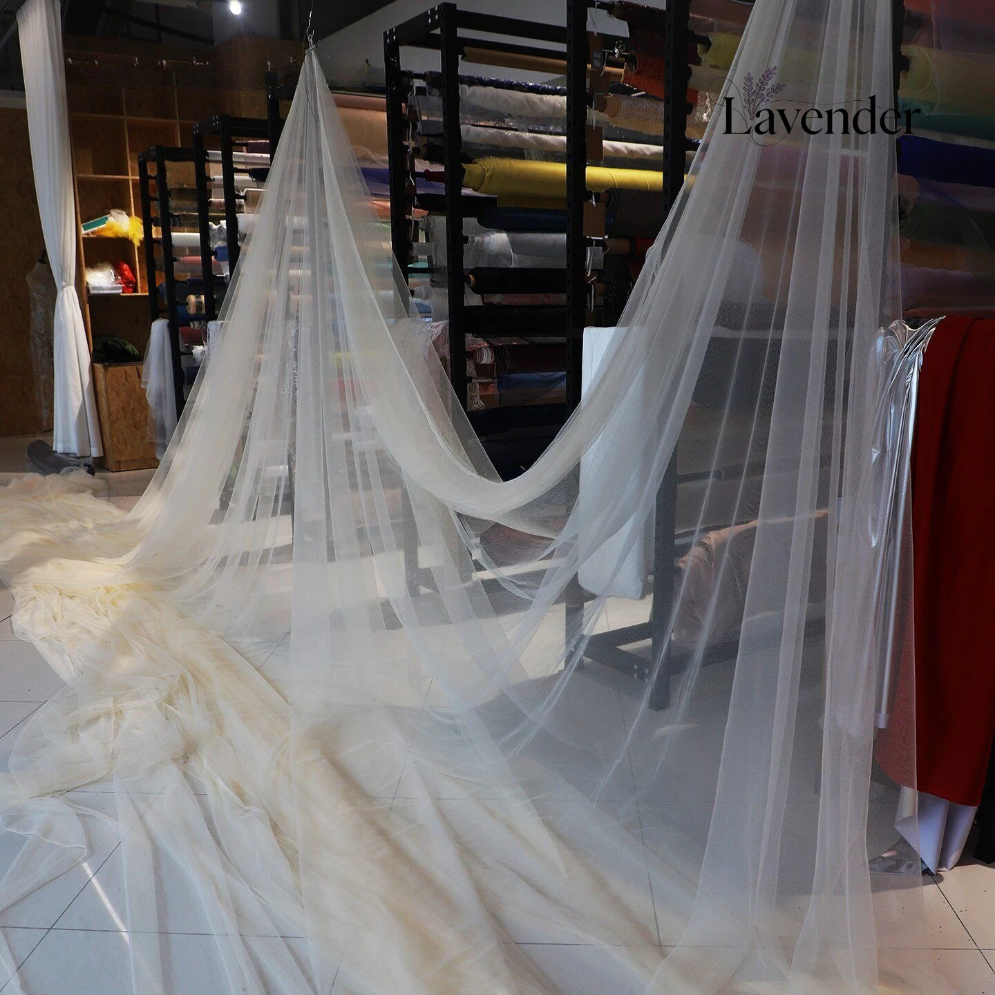 3m Wide Breathable Mesh Sheer Fabric Dense Thin Gauze for DIY Outdoor Decor Curtains  Home Textile Supplies