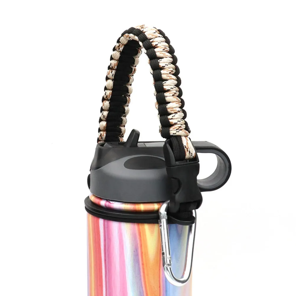 Water Kettle Strap Portable Travel Sports Tote Suitable for Any Size Water Bottle Outdoor Mountaineering Hiking Camping Random