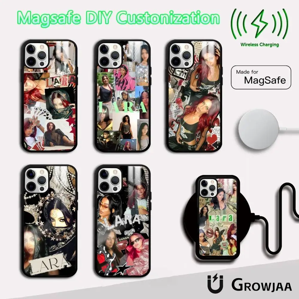 

L-Lara Raj K-KatseyeS Phone Case For IPhone 17 16 15 14 13 12 11 Pro Max Plus Mini Magsafe Mirror Wireless Magnetic Funda