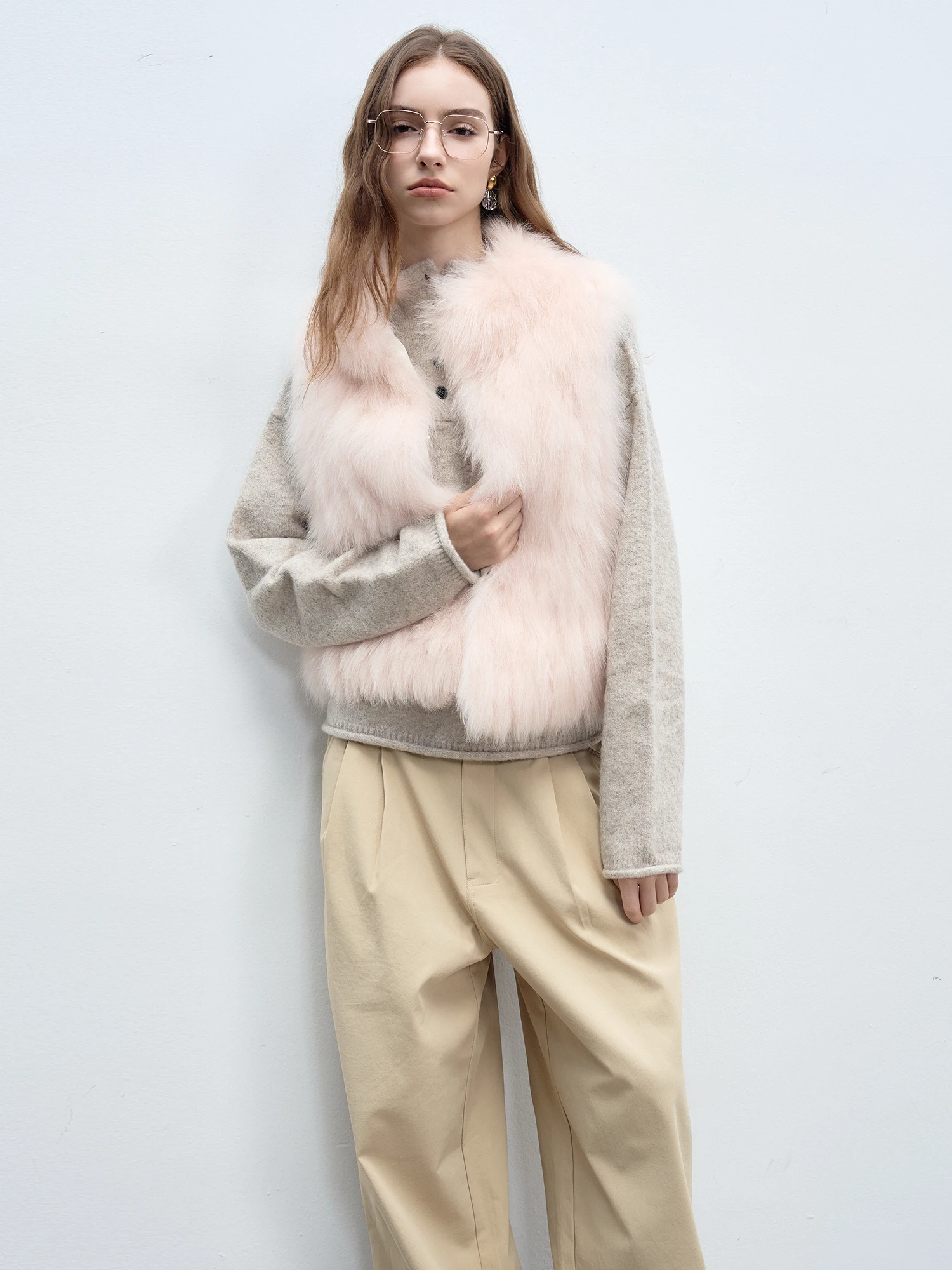 

MANMONA ort Sagurs Теплый меховой жилет с полосатым дизайном в корейском стиле, молодежный, для поездок на работу