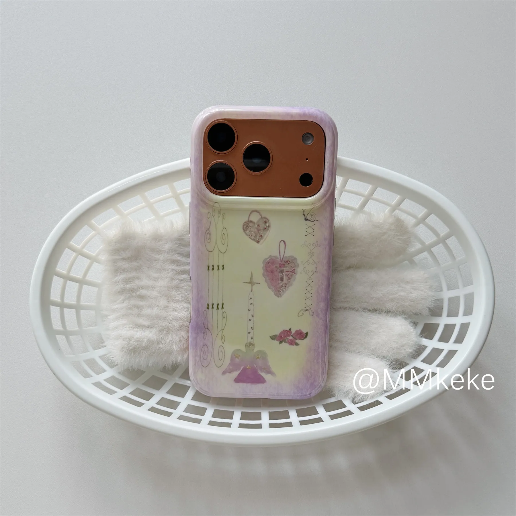 한국 인스타일 퍼플 러브 스왈로우 스파클링 다이아몬드  - Phone Cases Purple 리뷰 및 가격