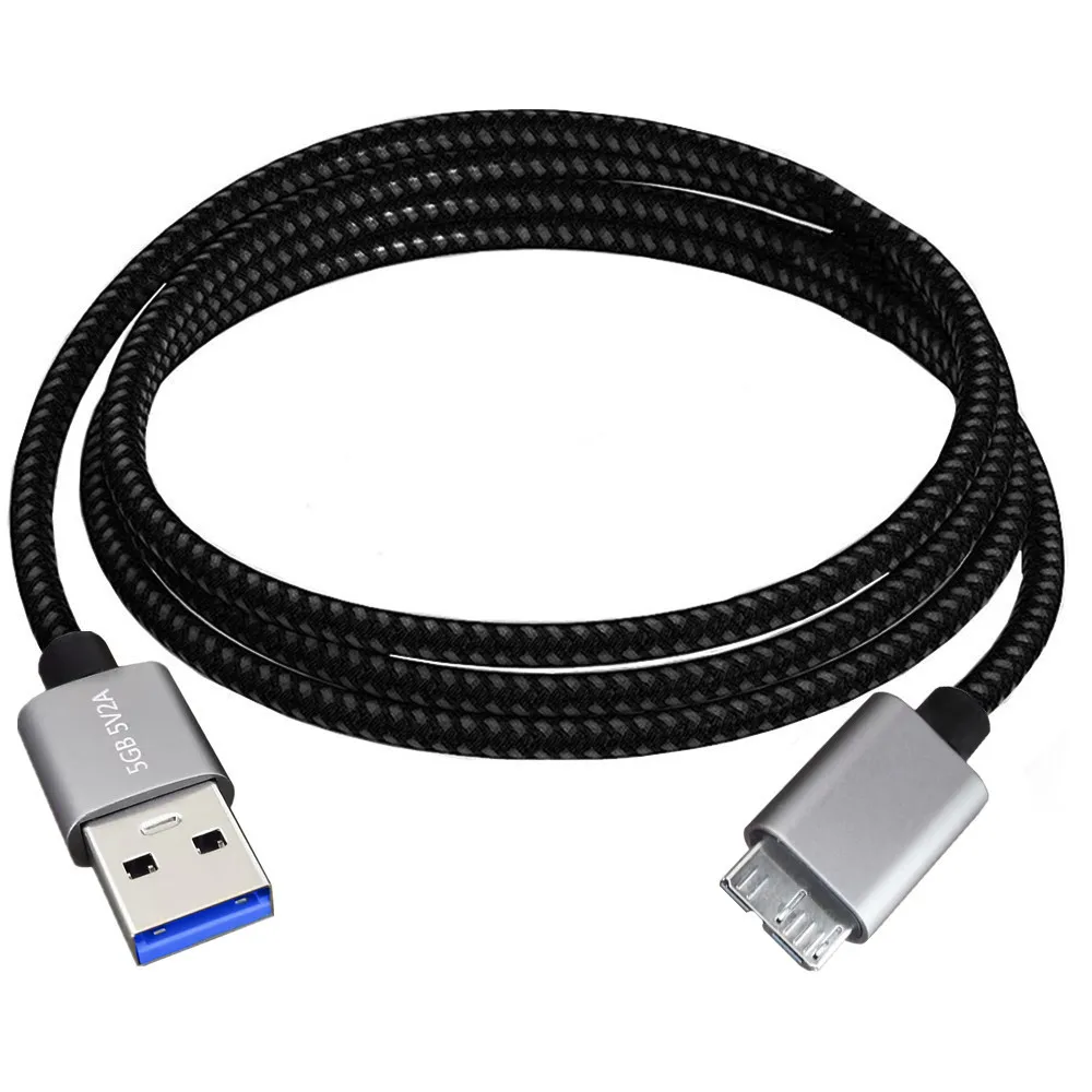 5M Hard Drive External Cable USB Micro B Cable HDD Data Cable SSD Sata Cable for Samsung Hard Disk Micro B USB3.0 Cable