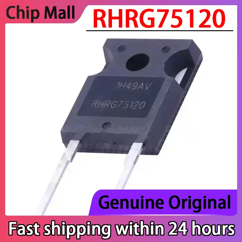 5PCS RHRG75120 TO-247 Fast Recovery Diode Brand New Original