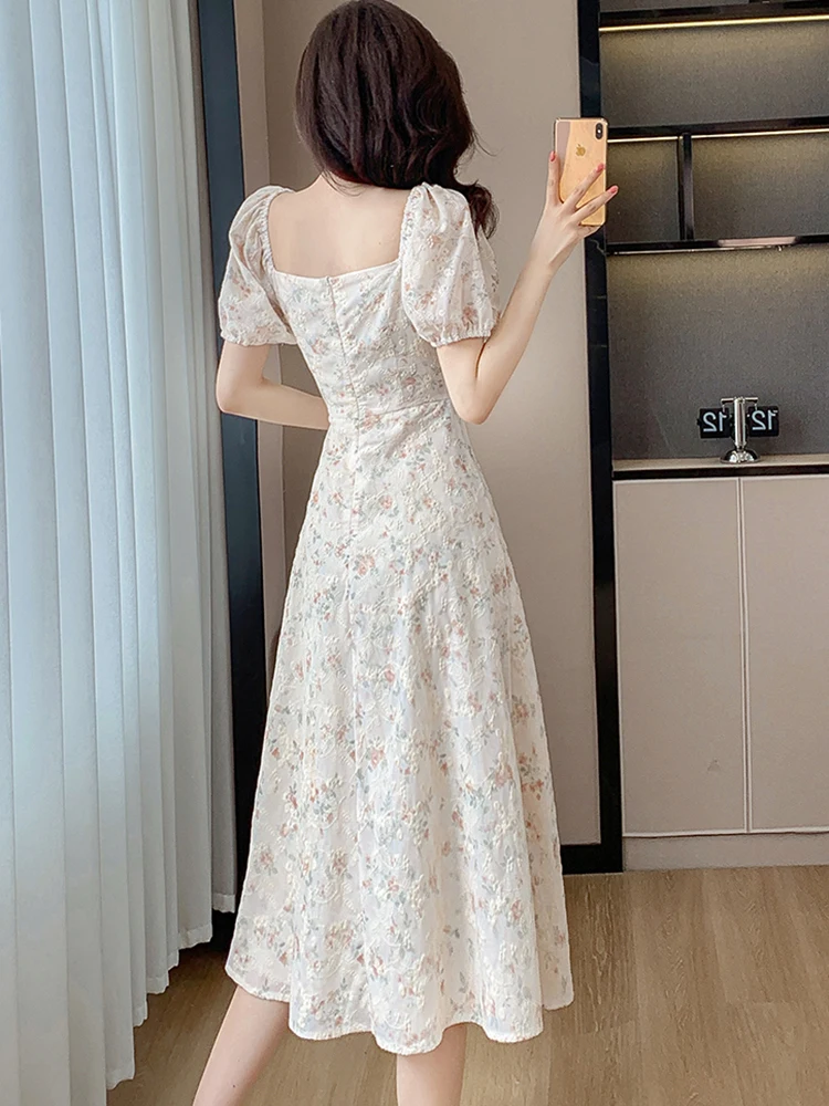 astr lace midi dress periwinkle Lace Hollow-out Midi Dress – Beetsweeti main image 0