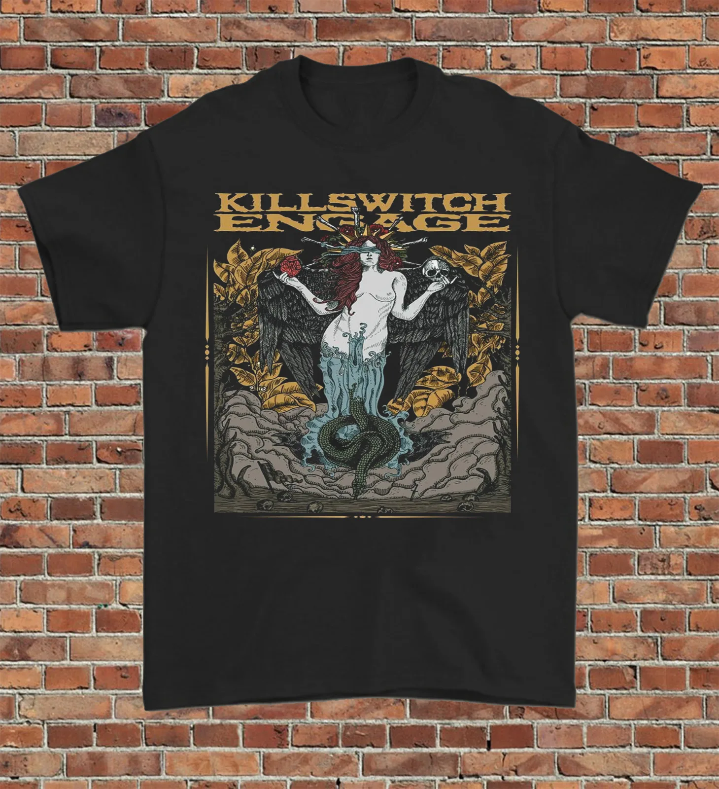 Killswitch Engage T- Shirt Short Sleeve Cotton Black Men Size S to 5XL BE1768