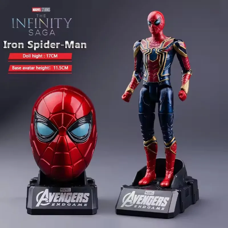 Marvel Iron Man SpiderMan Captain America articulations mobilité transformer forme figurine PVC modèle recueillir ornements jouets cadeaux