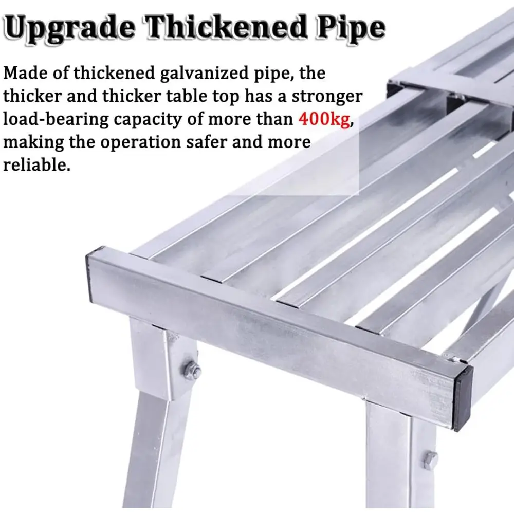 Adjustable 5-Gear Folding Ladder - Multi-Height Workbench for Home, Vehicle Cleaning, and Maintenance
