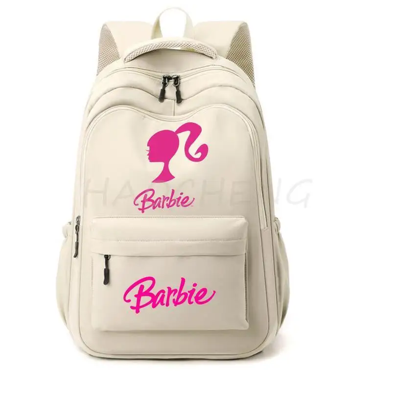 Plecaki Barbie film słodka miękkie duże pojemność uczennica uczennica studentki college\'y Patchwork Laptop proste mochile