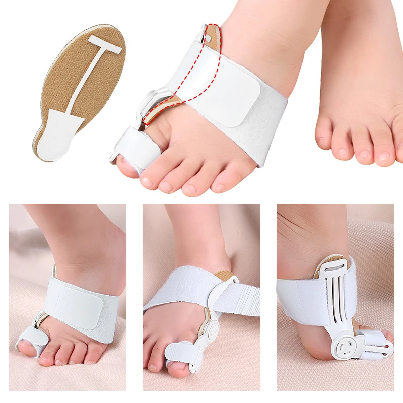 

2Pieces Big Toe Straightener Bunion Splint Corrector Foot Care Tools Orthopedic Supplies Splitter Hallux Valgus For Children