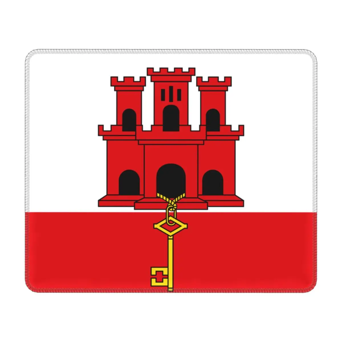 Flag Of Gibraltar Gaming Mouse Mat Custom Design Non-Slip Rubber Base Lockedge Mousepad Office Desktop Mouse Pads