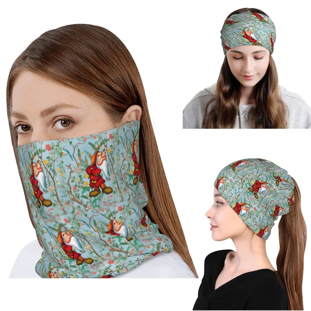

Grumpy Dwarf Bandana Neck Gaiter Mask Scarf Multi-use Headband Beanies Hat Unisex Adult All Season