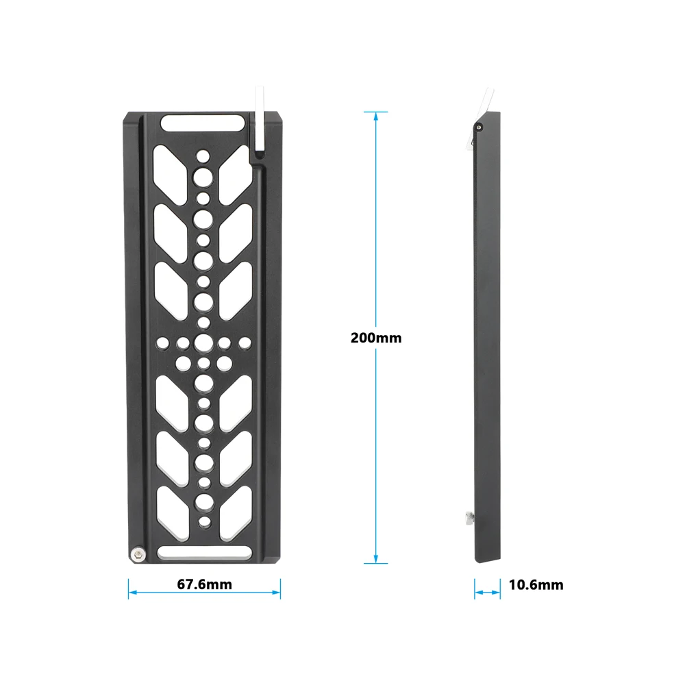 CAMVATE 8inch ARRI-Standard Dovetail Plate and 15mm LWS Baseplate Dovetail Bridge Plate For Tripod Camera Quick Release System