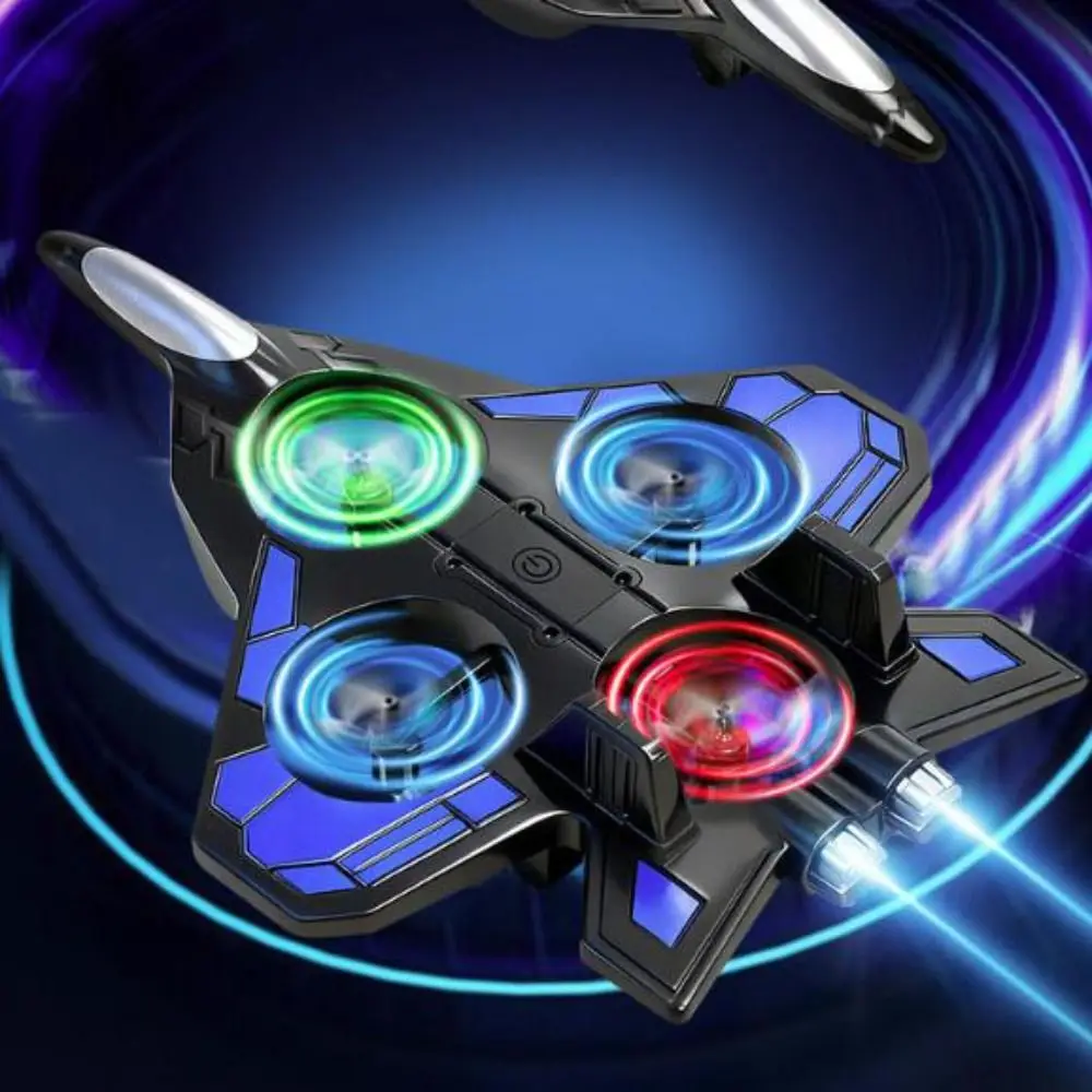 

EPP Foam Remote Control Foam Fighter Gravity Sensing 2.4G Stunt Four Motor Helicopter with Light Portable RC Hobby Jet Plane