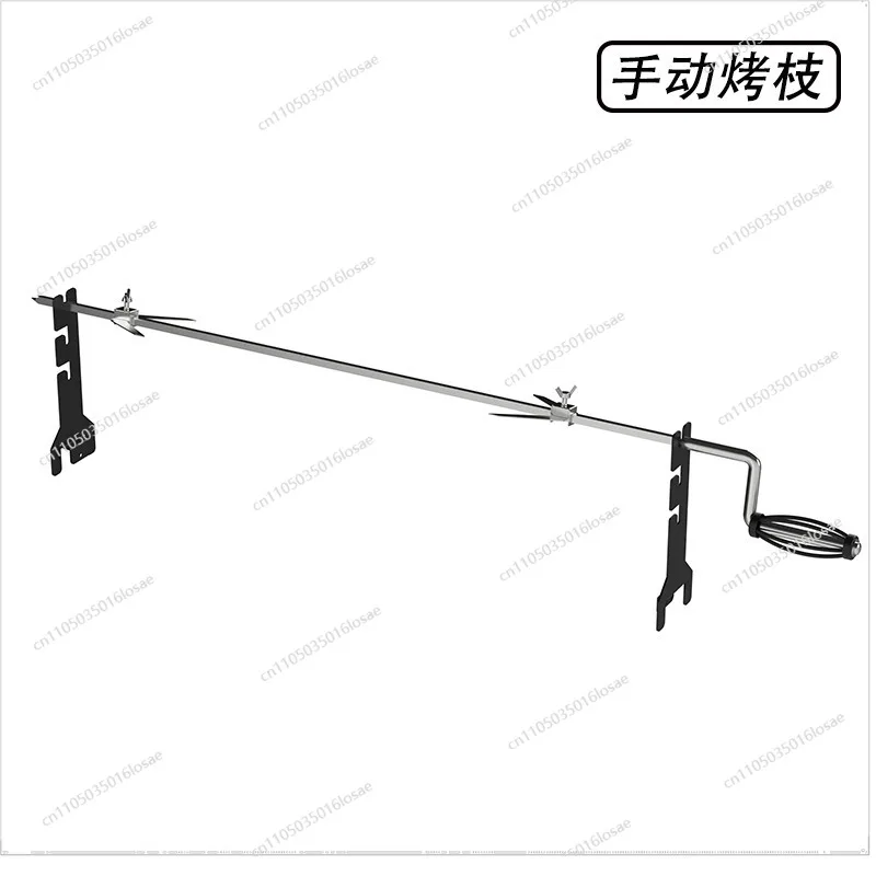 Stainless Steel Electric Barbecue Support, Automatic Rotating Roast Lamb Leg Roast Chicken Bracket, Electric Barbecue Fork