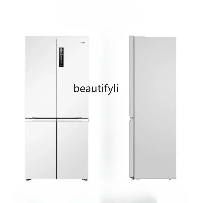 Ultra-thin zero-insert 502L cross-opening four-door large-capacity frost-free refrigerator