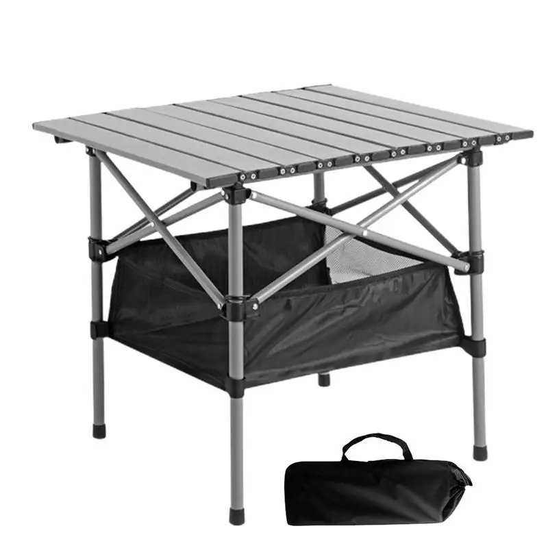 

Складные столы для пикника, большой стол для отдыха на открытом воздухе с сетчатой сумкой для хранения, портативный стол для пикника и кемпинга с удобной сумкой для транспортировки, для пешего туризма