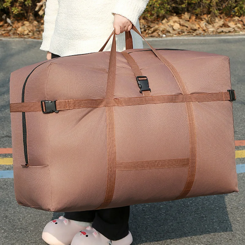 Portable Large Capacity Storage Bag Travel Clothing Organizer Bag Luggage Storage Oxford Cloth Material Storage Bags image 4