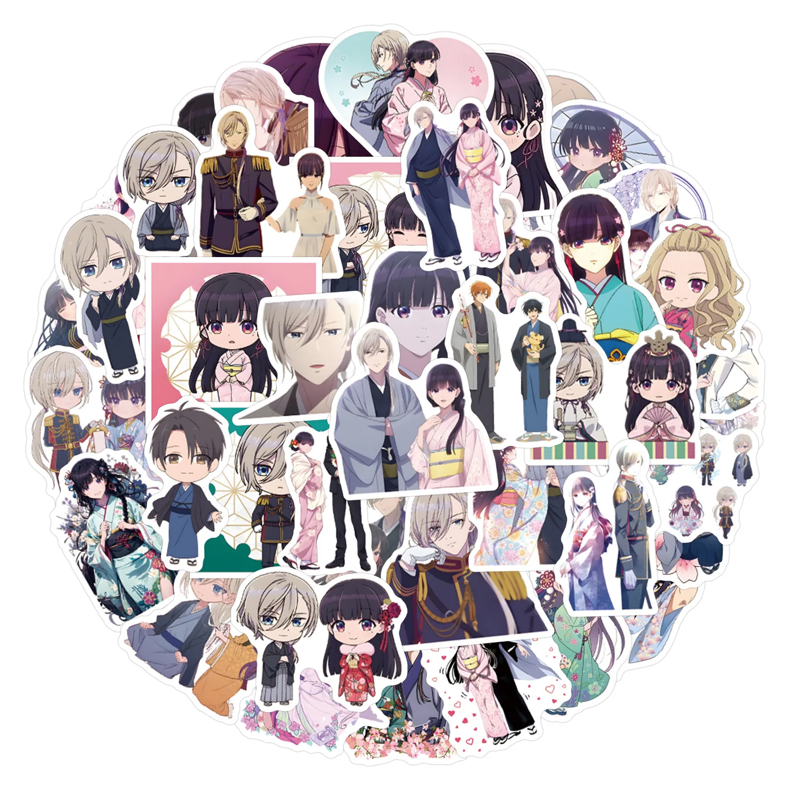 ملصقات زواج أنيمي مقاومة للماء ، قصاصات ذاتية الصنع ، هاتف ، أمتعة ، شارات لوح تزلج ، سايموري ، ميو ، 56 #1