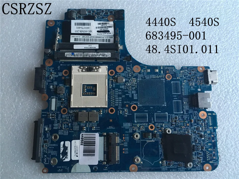 For HP Probook  4440S 4540S Laptop motherboard   683495-001 683495-601 48.4SI01.011 DDR3 Test good