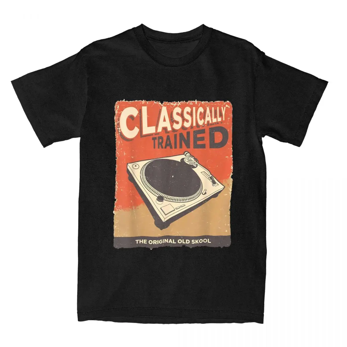 Classically Trained 1210 1200 Turntable T-Shirts Men Crazy Pure Cotton Tees Video Game Distressed T Shirt Plus Size Clothing