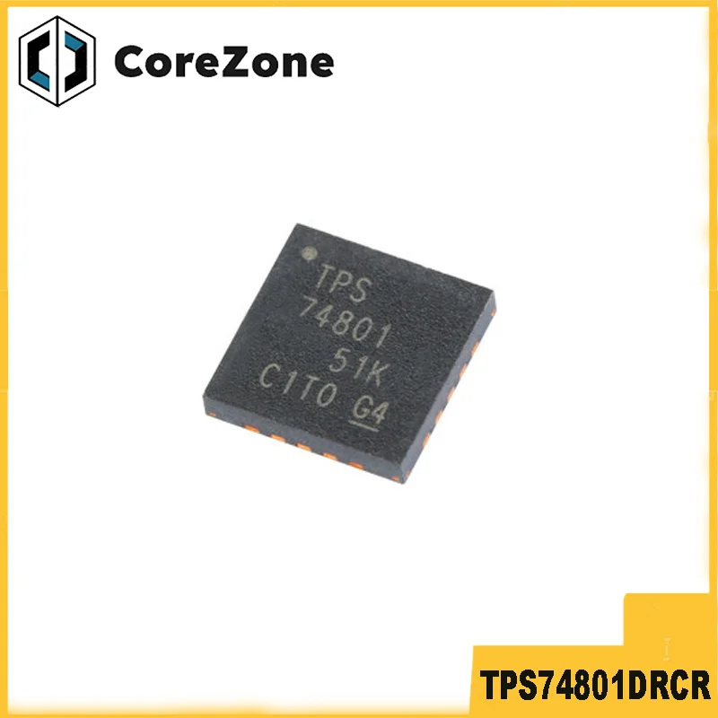 100% New  TPS74801DRCR TPS74801 BTO BT0 QFN-20 Linear voltage regulation Chip