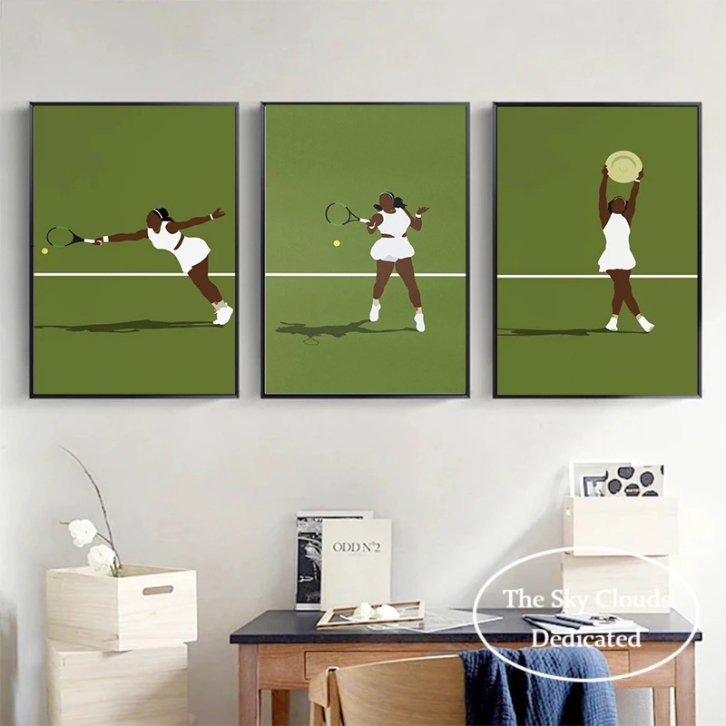 Tennis Star Rafael Nadal Poster Roger Federer Sports Canvas Painting HD Print Modern Wall Art Picture Living Room Bedroom Decor