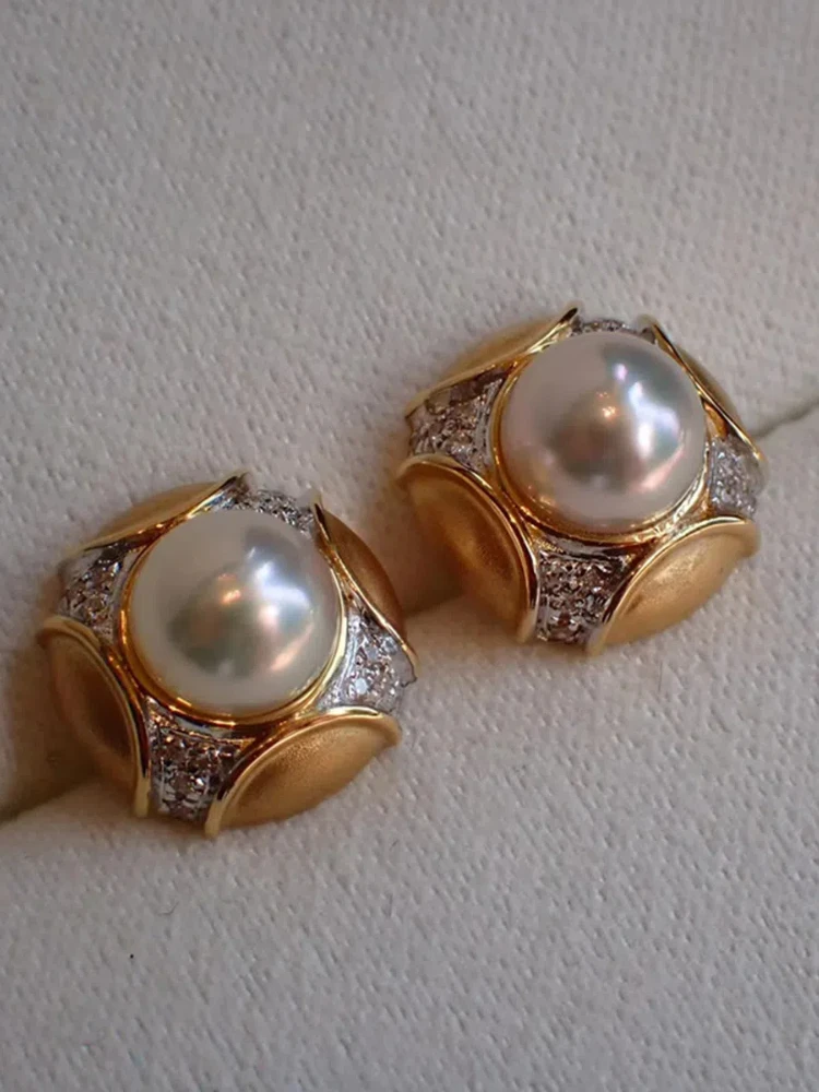 

Женские серьги-гвоздики из серебра 925 пробы, с жемчугом