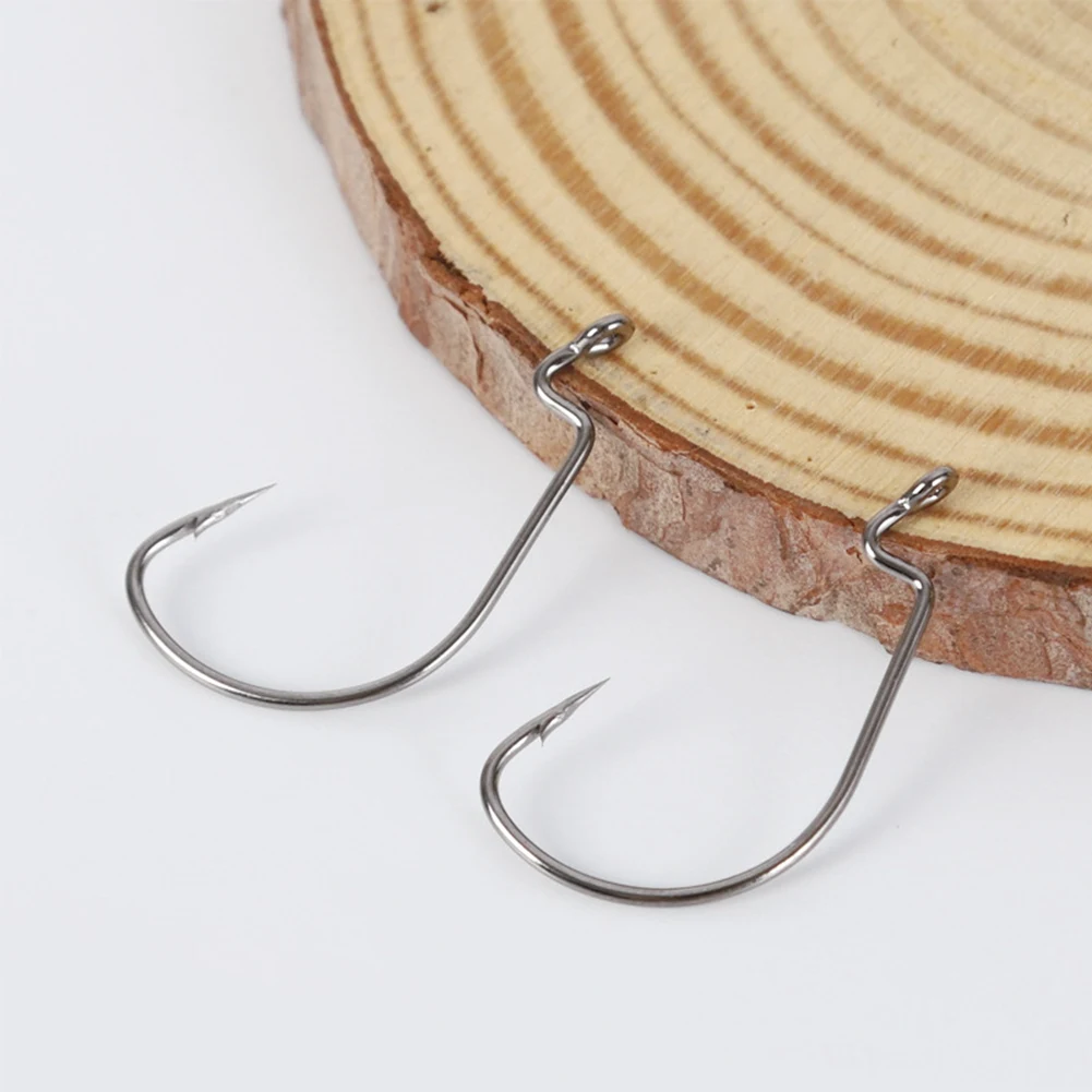 

Набор рыболовных крючков HOES-300Pcs, 300 шт., из высокоуглеродистой стали, для мягких приманок-червей