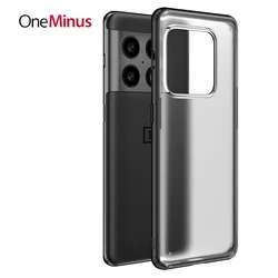 Luxury For OnePlus 10 Pro Case 11 12 10T 8T Ace 2V CE 3 Lite Cover Skin Feel Slim Matte Clear PC Back Rubber Bumper Shockproof