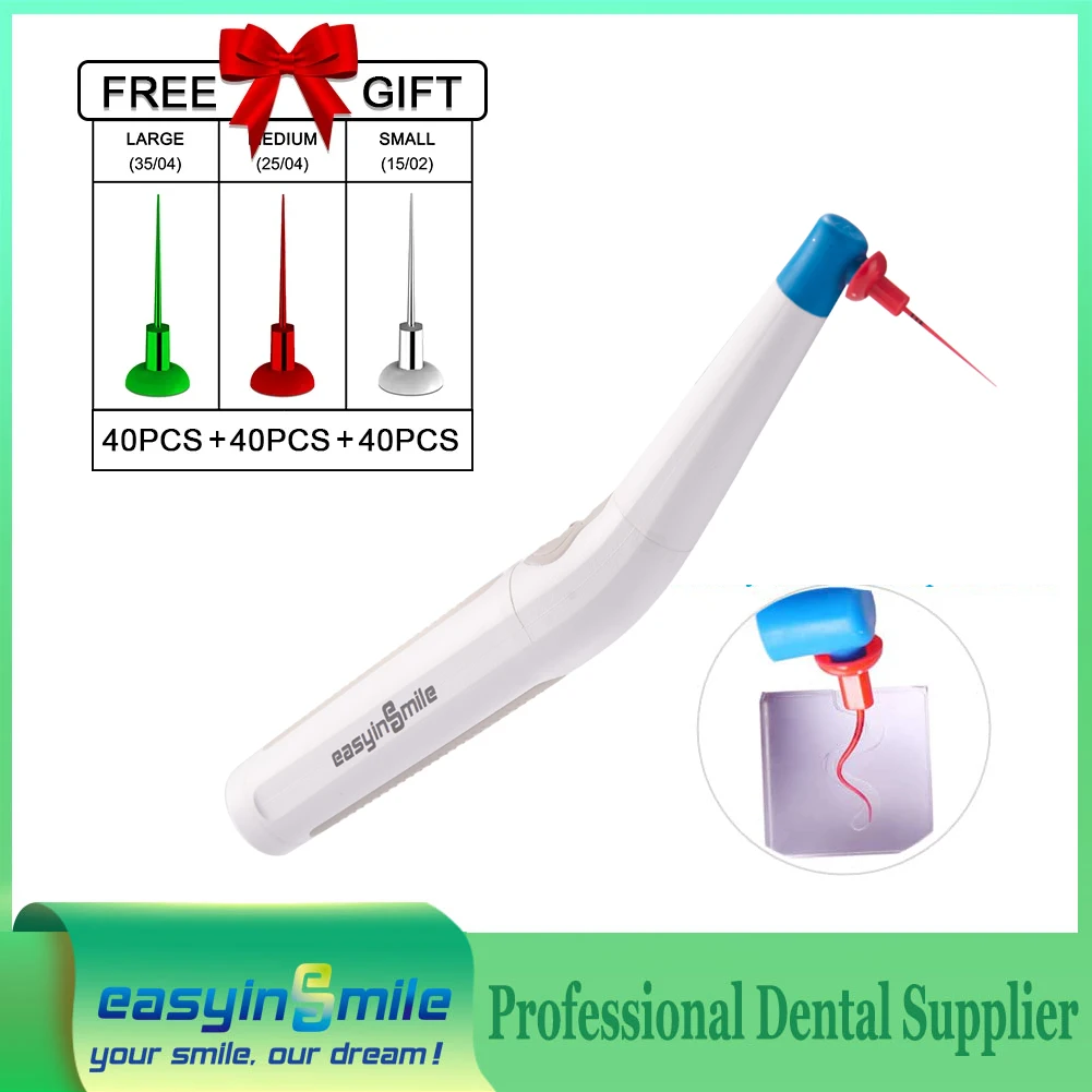 Easyinsmile Dental Cordless Endodontic Activator Sonic System Motor Handpiece Endo Tips 02/15 04/25 04/35