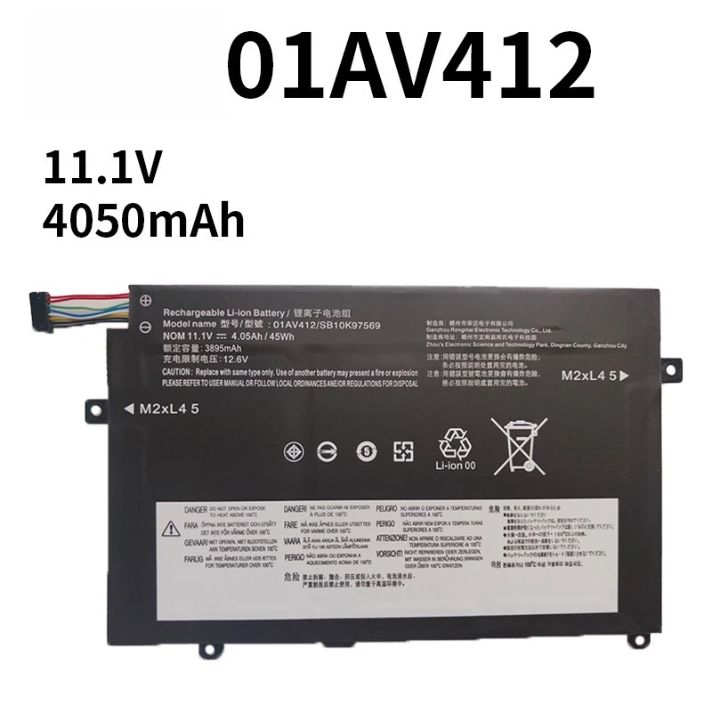 4050mAh Compatible with Lenovo E470 E470C E475 01AV413 01AV411 01AV412 laptop battery