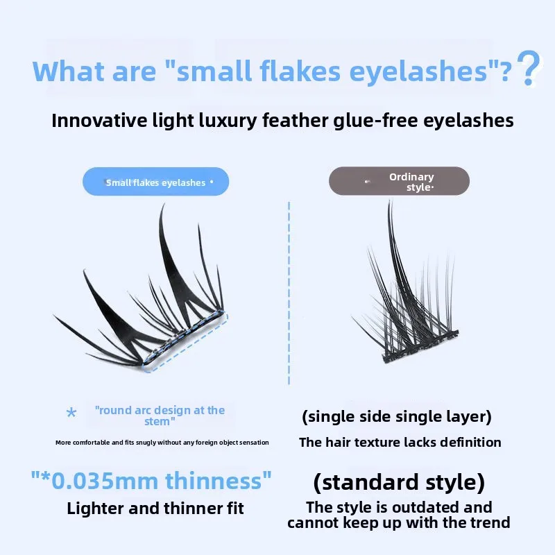 رموش صناعية ذاتية اللصق يمكنك صنعها بنفسك لا حاجة للغراء رموش عنقودية منفوشة على الموضة الكورية تمديد رموش مانغا للمكياج اليومي