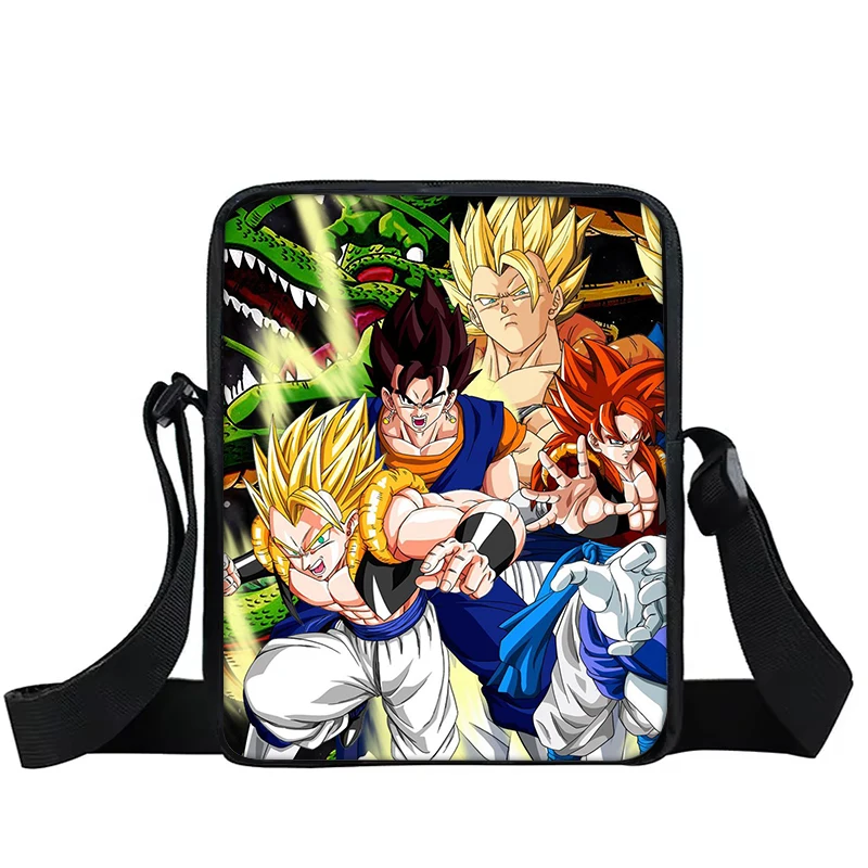 Dragon Ball Goku Boy Girls Printed Shoulder Messenger Bag Handbag Jersey Number Phone Bag Shopping Bag for Boys Girls Best Gift