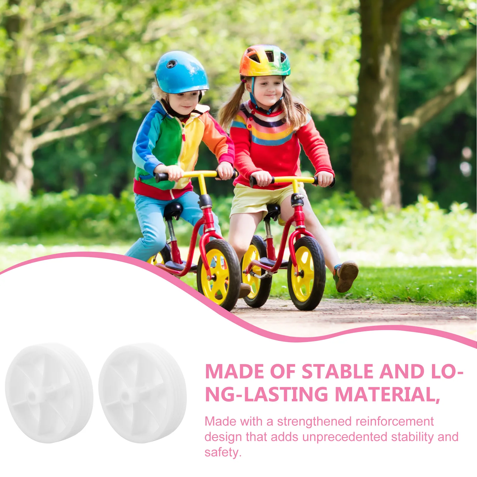 

1 Pair Bike Training Wheels Replacement Stabilizers Strong Durable Bicycle Auxiliary Wheel Thickened Stable Balance Wheel