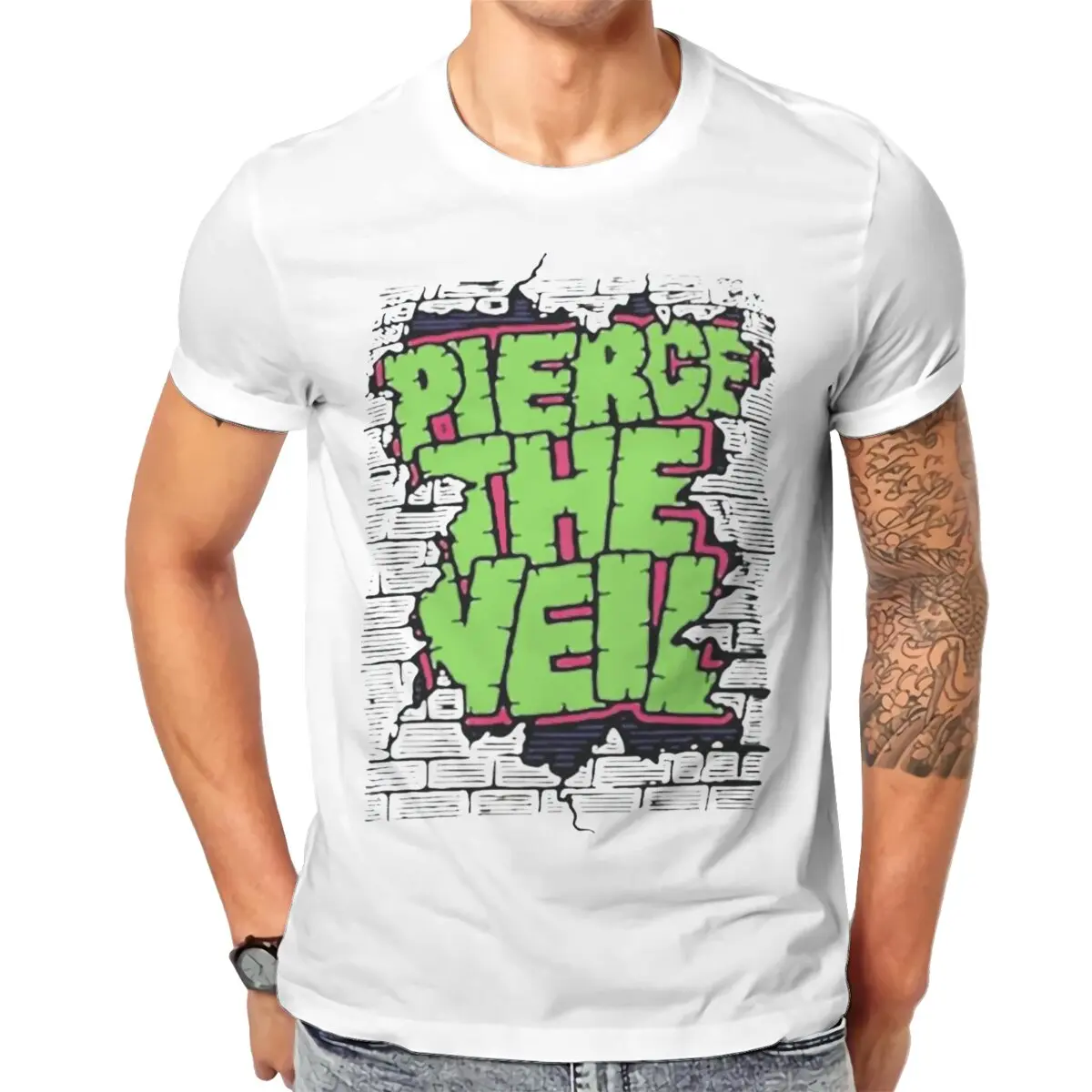 Hot selling in Summer Unisex T-shirts  Pierce The Veil Rock Music 1 Summer top Street Clothing S-6XL