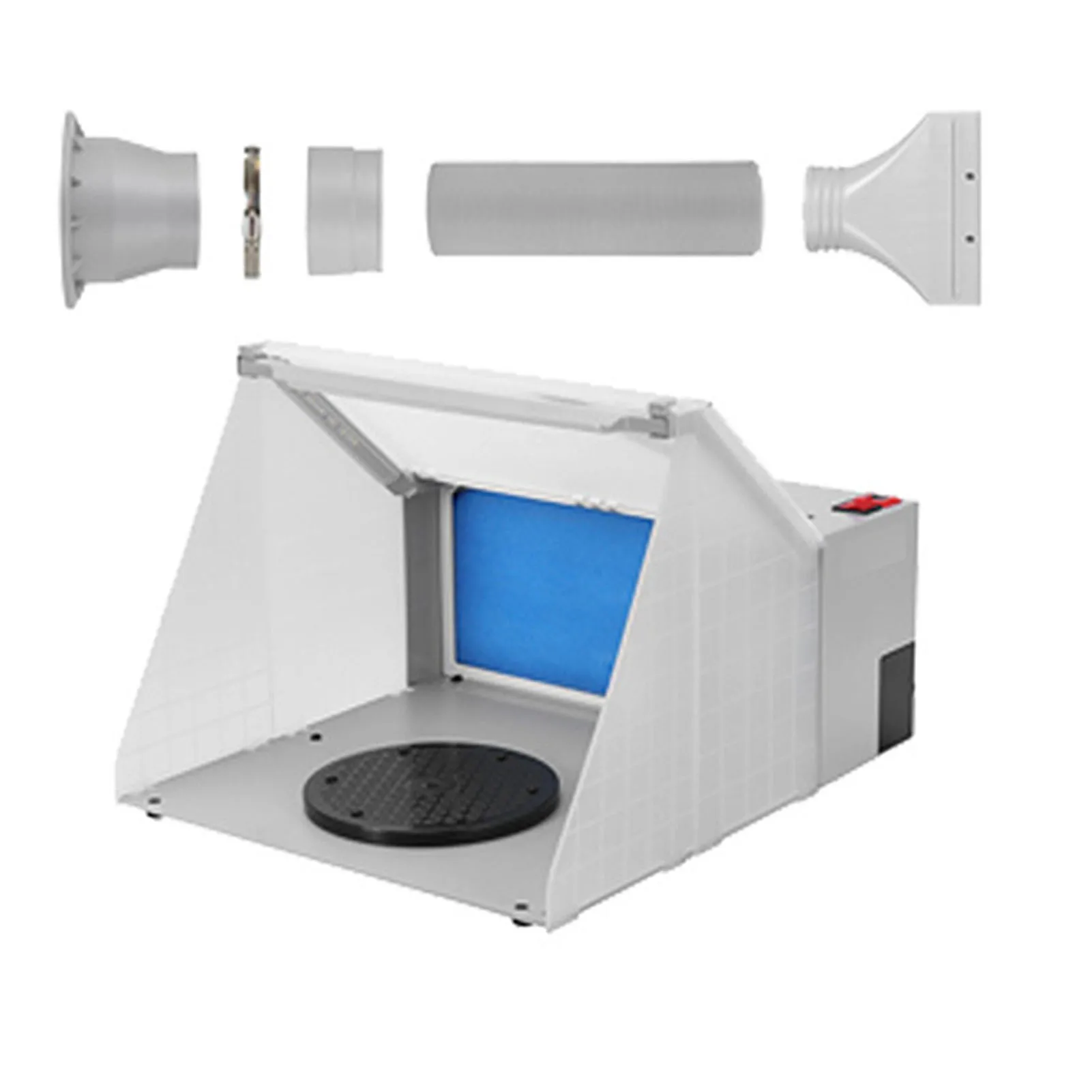 Portable  Spray Booth with LED Light for Painting Cake Craft Nails T Shirts Professional  Spray Booth