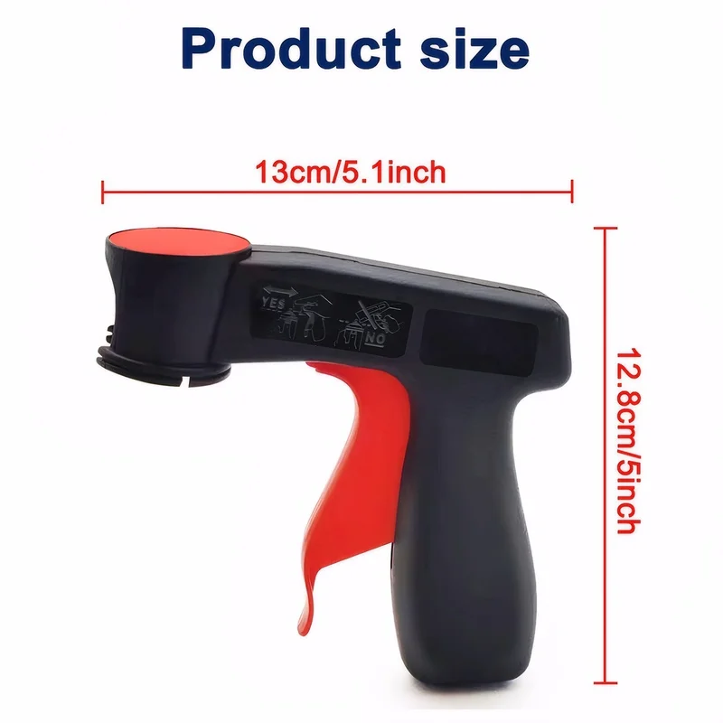 Polishing Paint Spray Gun Adaptor Instant Aerosol Trigger Handle with Full Grip Lock Universal Fit Cars Maintenance Care Tool