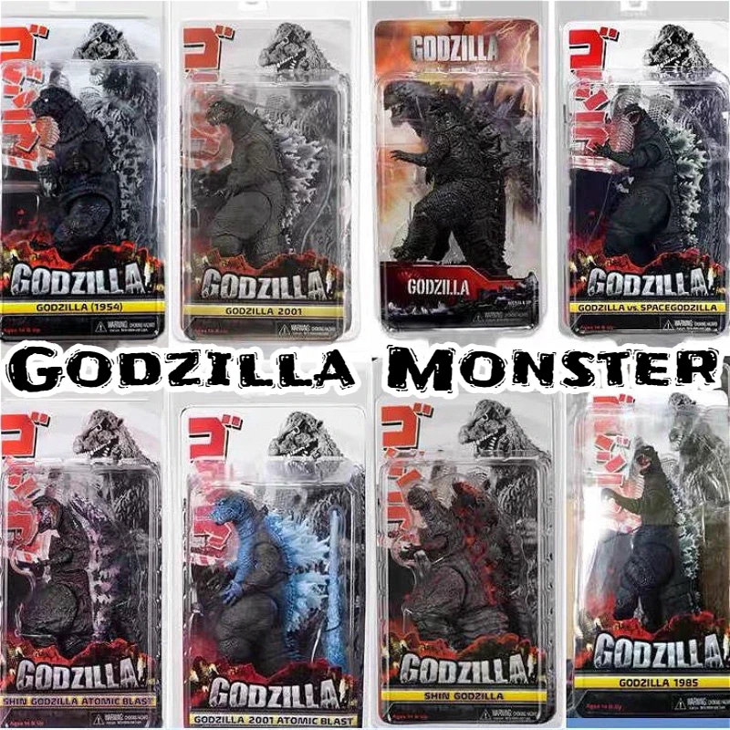 NECA 2016 Movie 2019 Shin Godzilla PVC Action Figure Movable Joints Dinosaur Monster Model Collectible Toys Kids Gift