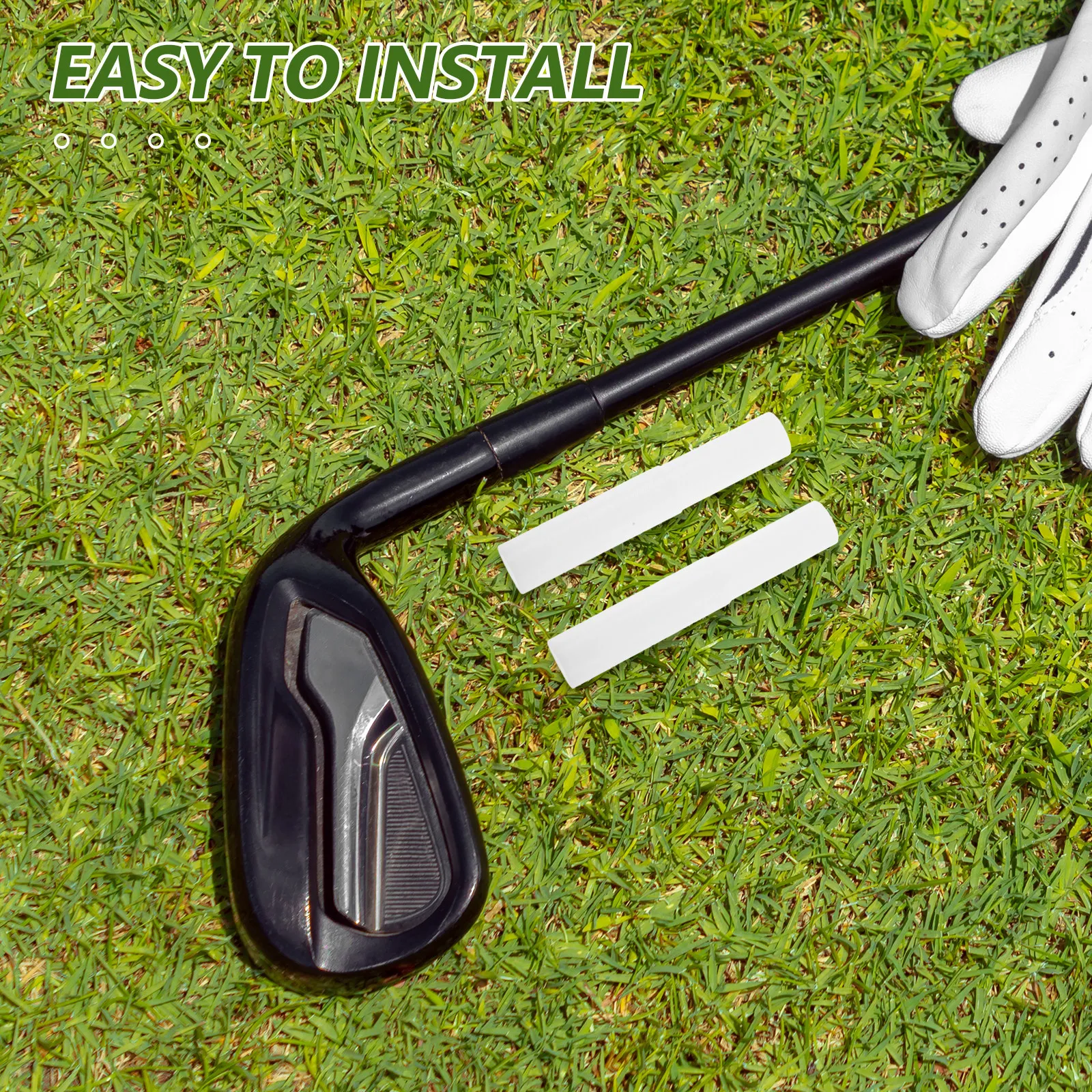 2Pcs White Golf Shaft Extender Steel Universal Shaft Extensions for Driver Iron Putter Length Adjustment Golf Club Repair
