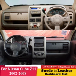 For Nissan Cube Z11 2002 2003 2004 2005 2006 - 2008 Suede Leather Dashmat Dashboard Cover Pad Dash Mat Carpet Car Accessories