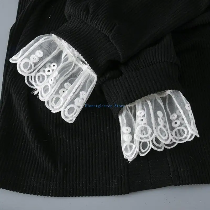 652B เย็บปักถักร้อยแขนเสื้อสำหรับผู้หญิงข้อมือที่สง่า