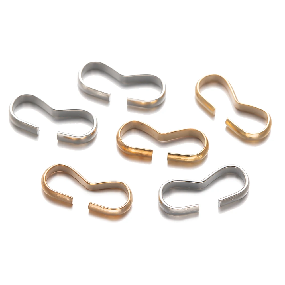 100pcs Metal 7/8/9/11/14mm Clasps Connectors for DIY Necklaces Bracelets Pendant Hooks Buckle Jewelry Making Supplies Findings