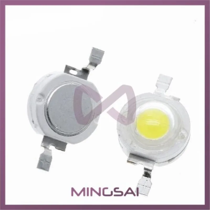 10 pçs/lote led 1w 3 100-120lm lâmpada led ic smd luz da luz do dia branco/branco quente de alta potência 1w lâmpada led grânulo