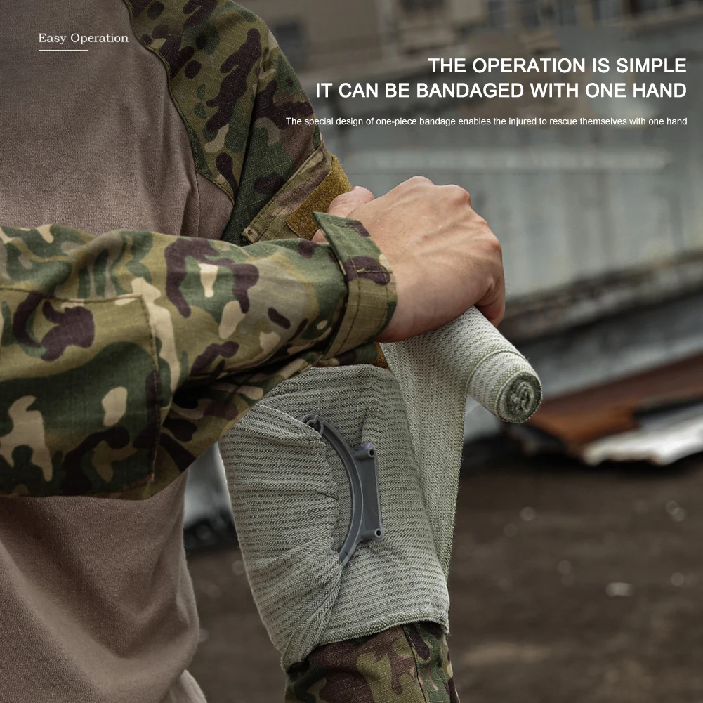 

Emergency Bandage for Hemostasis Trauma Combat Bandage Outdoor Compression Wound Care Survival Gear Camping Supplies