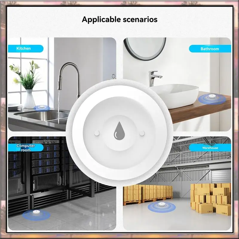 BAAZ HOT Tuya Zigbee Water Sensor Alarm For Home, Detect Leaks & Full Water Tanks With APP Control - Image 4